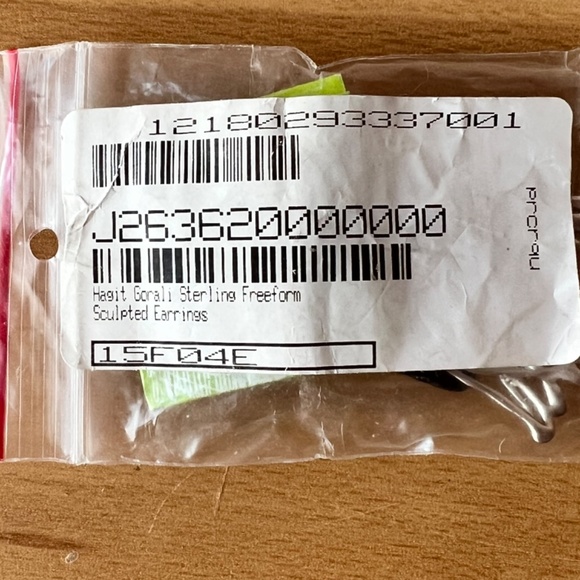 HAGIT GORALI 925 STERLING SILVER SCULPTED LONG DANGLE DROP EARRINGS BRAND NEW - Picture 4 of 16